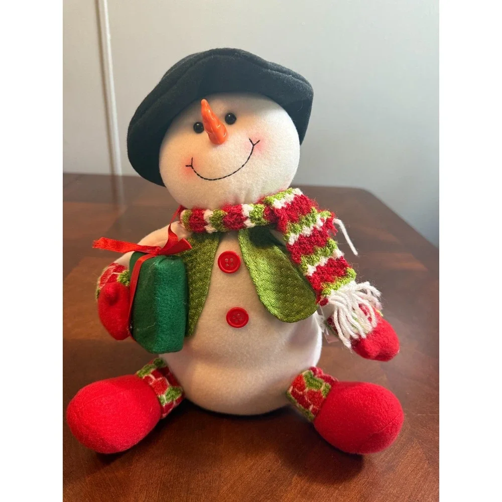 Retro Christmas Snowman Plush 11